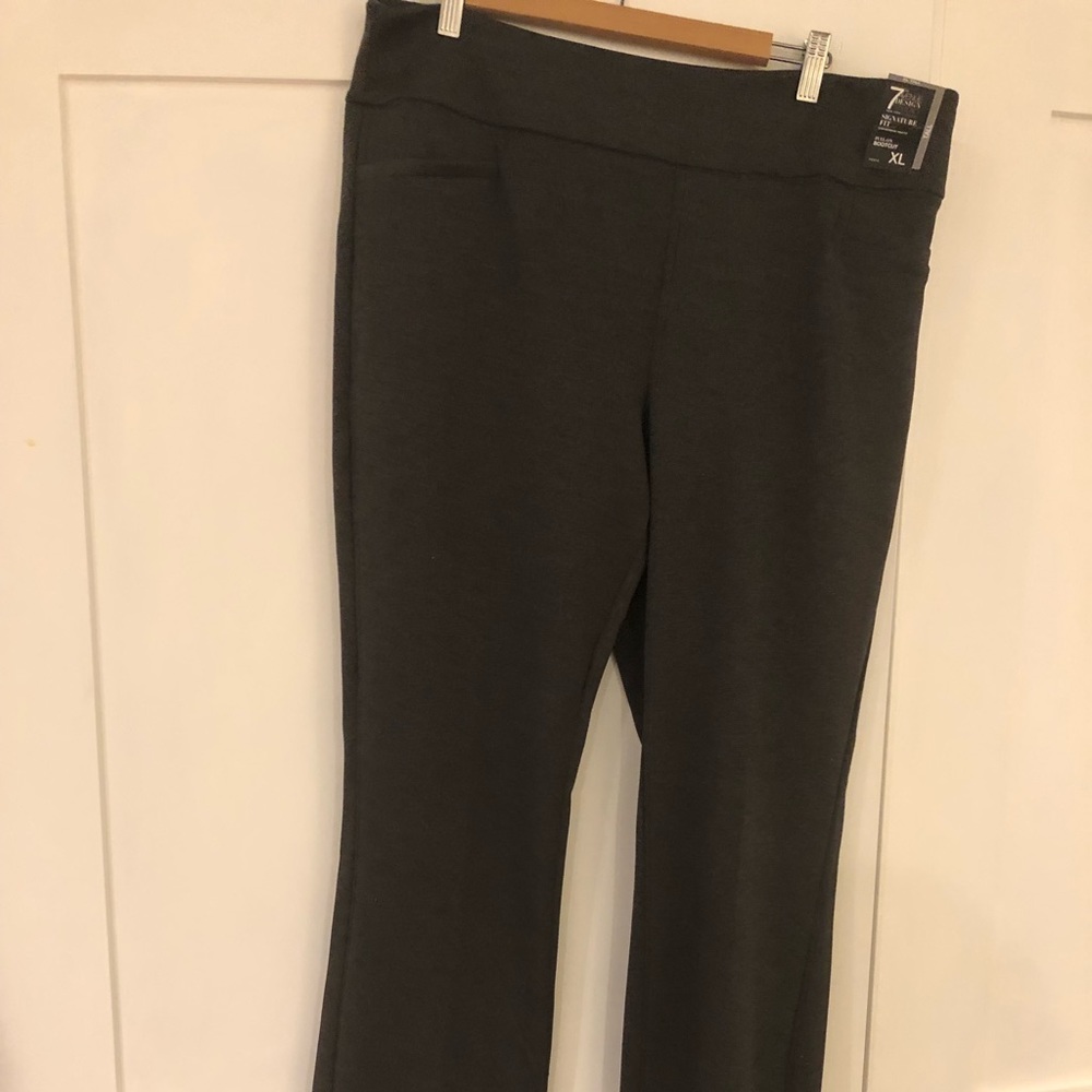NY&Co. pull-on boot cut dress pants: XL tall, grey